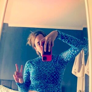 Free people movement sheer long sleeve. Size small